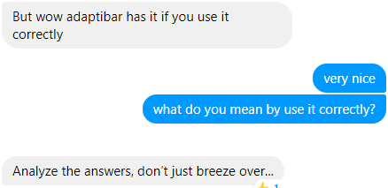 AdaptiBar analyze answers