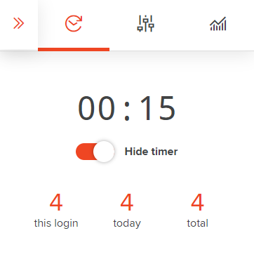 AdaptiBar timer