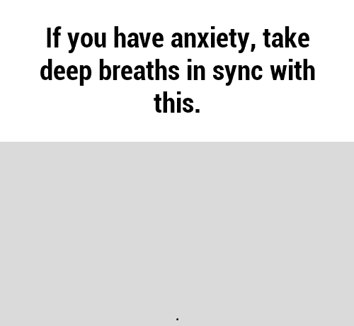 Your first last minute tip for the bar exam: If you get anxiety about the exam, take deep breaths in sync with this.
