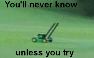 You'll never know unless you try