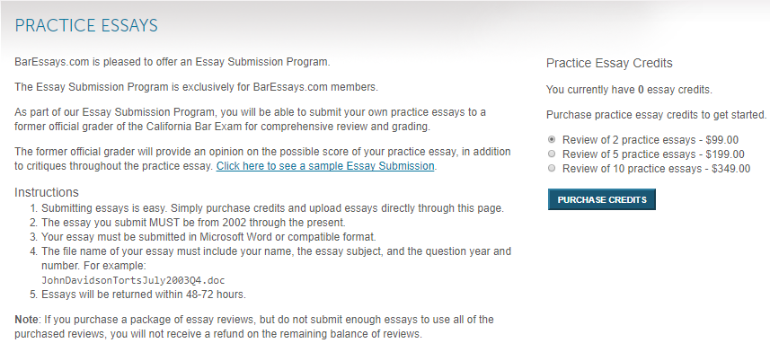 does barbri graded essays hard A database of over three thousand authentic graded california bar exam essays baressayscom is a unique and invaluable study tool for the essay portion of the california bar exam. does barbri graded essays hard A database of over three thousand authentic graded california bar exam essays baressayscom is a unique and invaluable study tool for the essay portion of the california bar exam.
