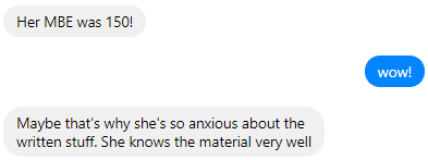 anxious about the written portion
