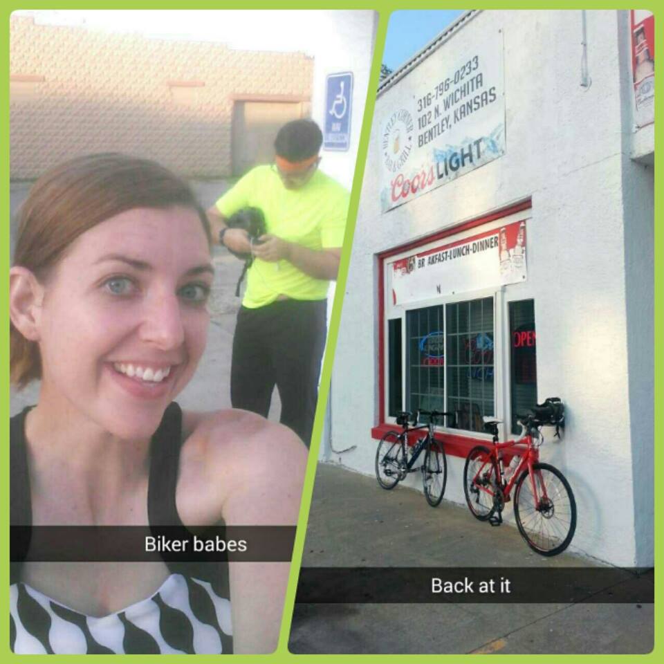 Bike race after passing the bar