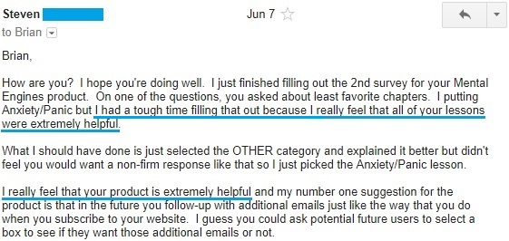 "I really feel that your product is extremely helpful"
