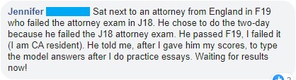 California Attorneys' Exam experience 2