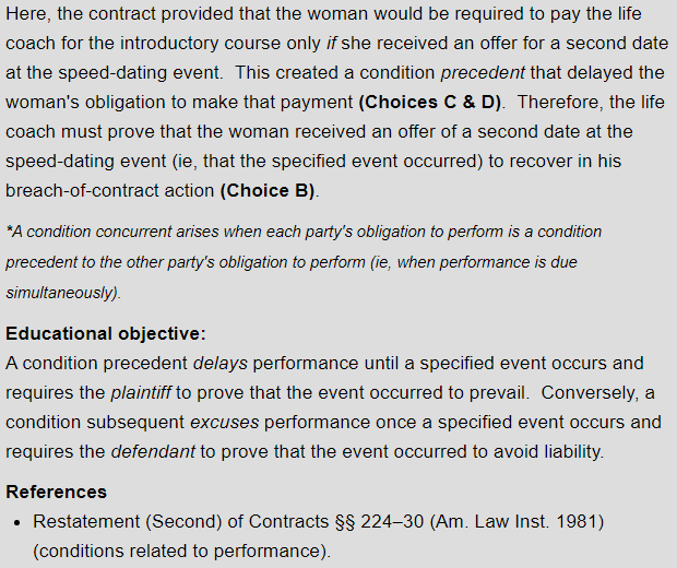 Example of UWorld answer explanation