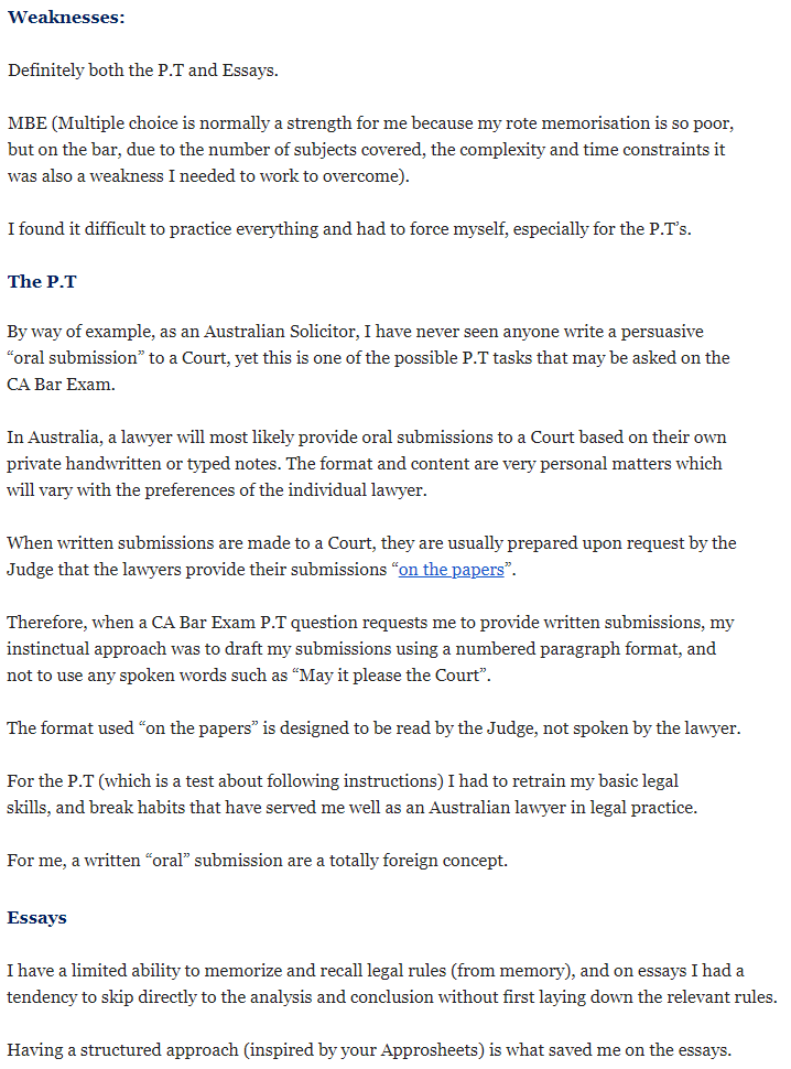 How an Australian Lawyer Passed the California Bar Exam Despite the Sheer Make This Your Last Time