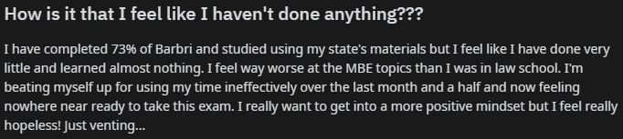 "How is it that I feel like I haven't done anything???"