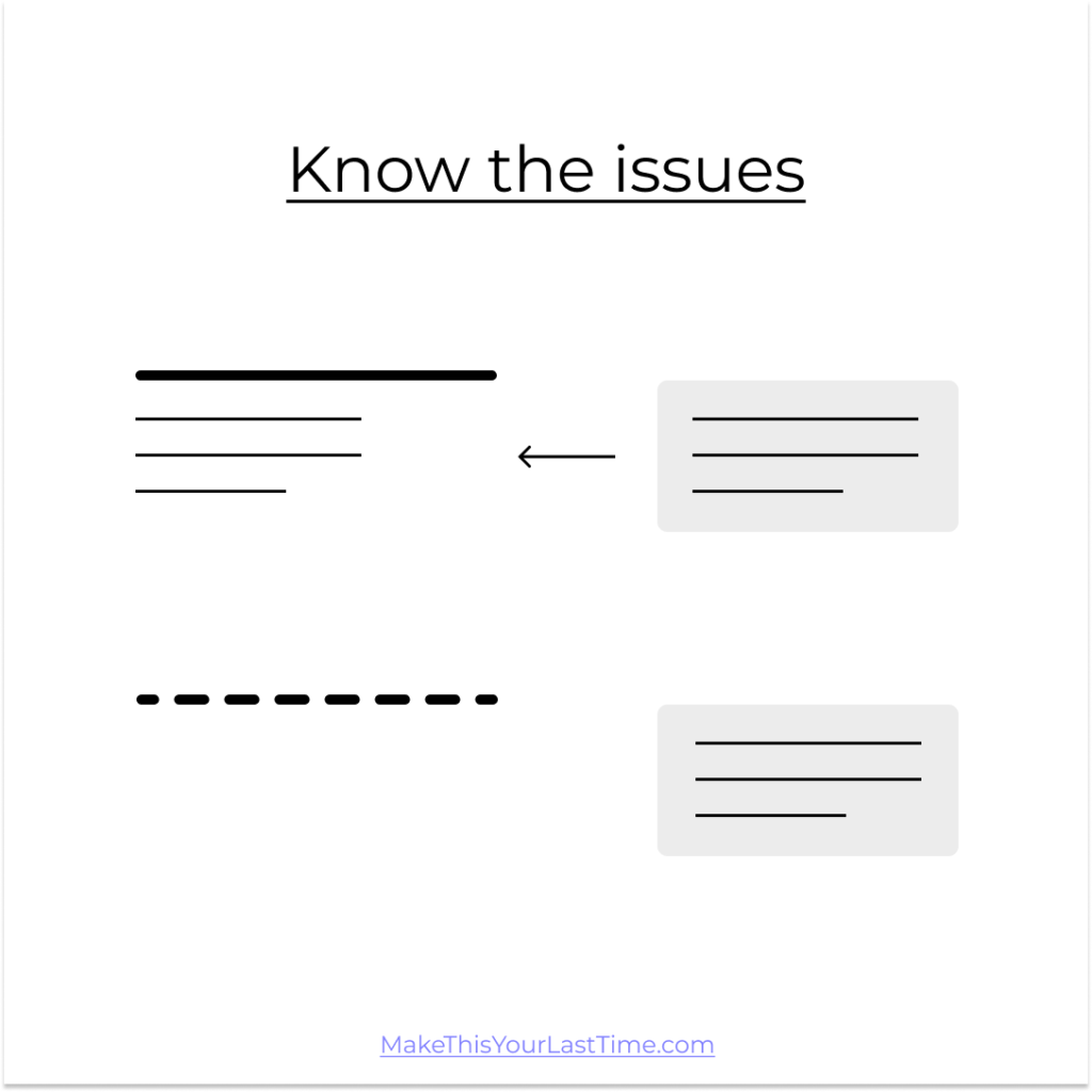 Know the issues